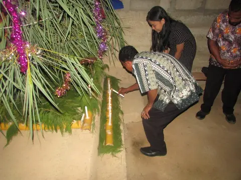 Penyalaan lilin Natal